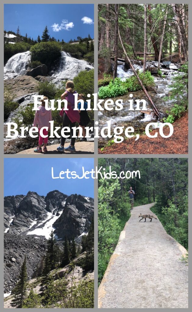 easy hikes for kids in Breckenridge Colorado pin