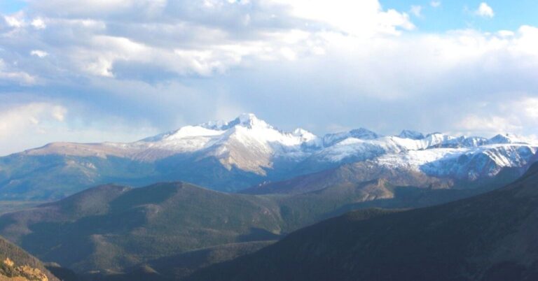 Tops of the rocky moutains