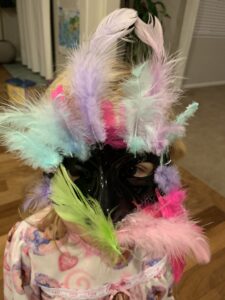 All about Brazil for kids colorful feather mask