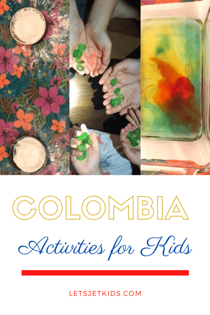 All about Colombia for kids pin
