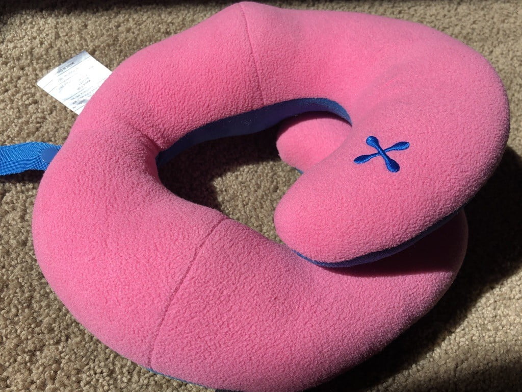 pink neck pillow