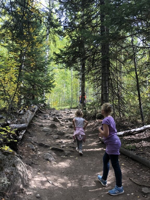 kids hiking in Aspen Colorado
