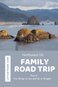 Oregon Road trip for families pin