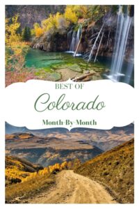 What to do in Colorado each month pin