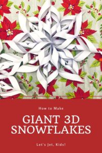 how to make giant paper snowflakes pin
