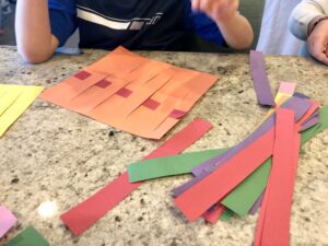 All about Ecuador for kids paper weaving
