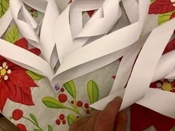 how to make a giant paper snowflake