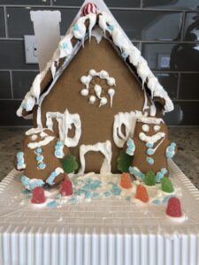 Fun Family Christmas Traditions gingerbread house