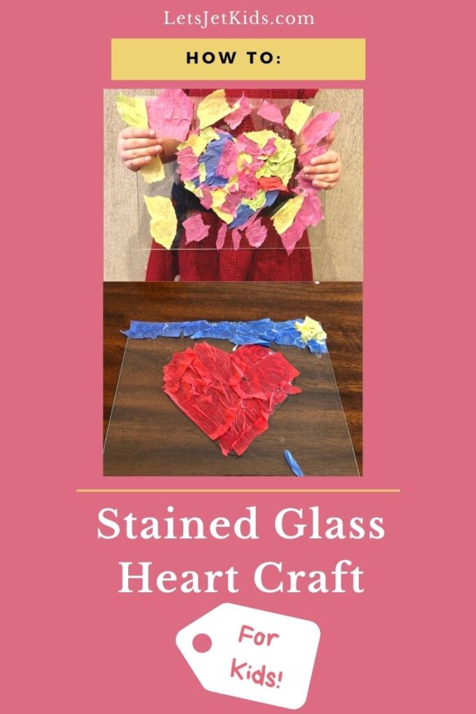 Stained Glass kids craft pin