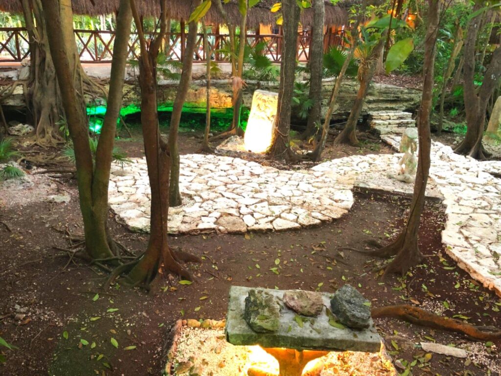 Zen garden at Viva Wyndham Maya 