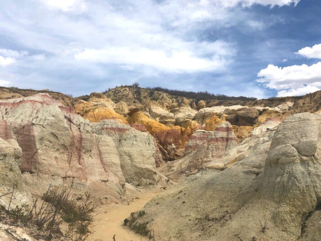 colorful formations at the Paint Mines near Colorado Springs