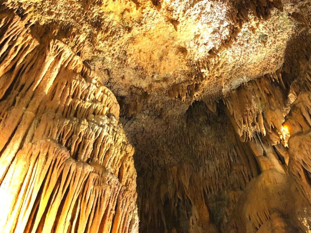 inside Bridal Cave in the Ozarks