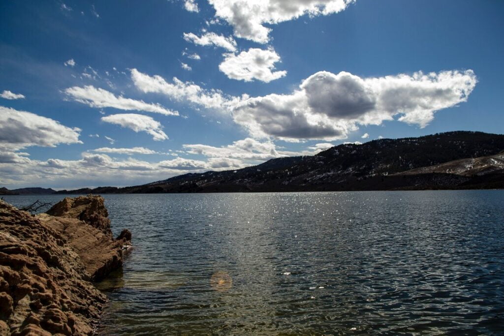 Horsetooth reservoir in Fort Collins