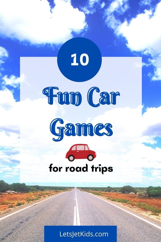 Car games for road trips pin