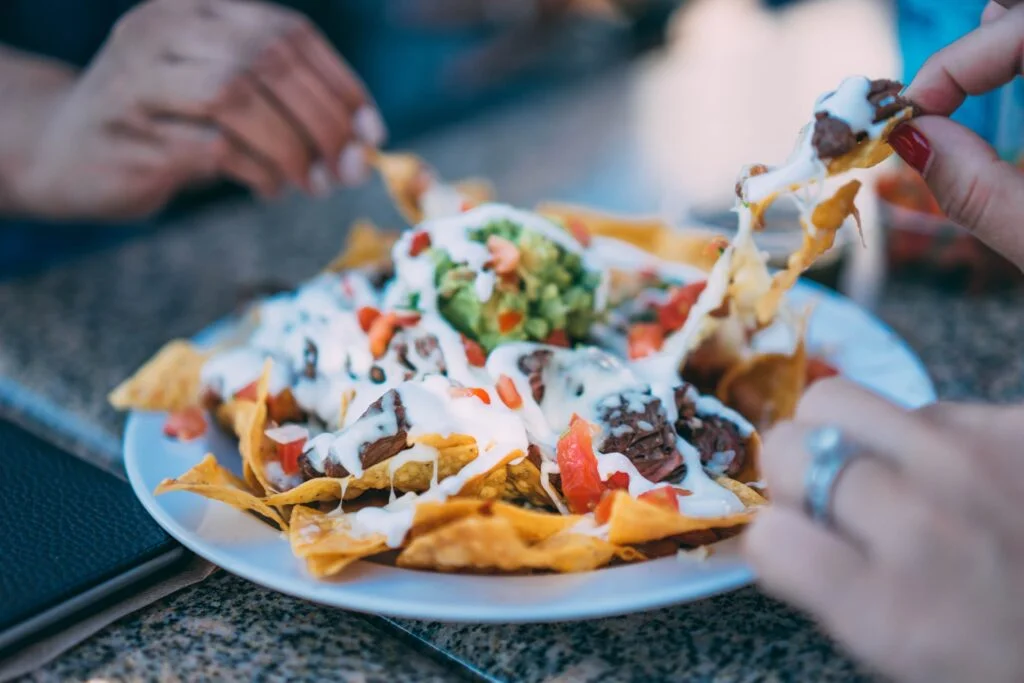 plate of nachos