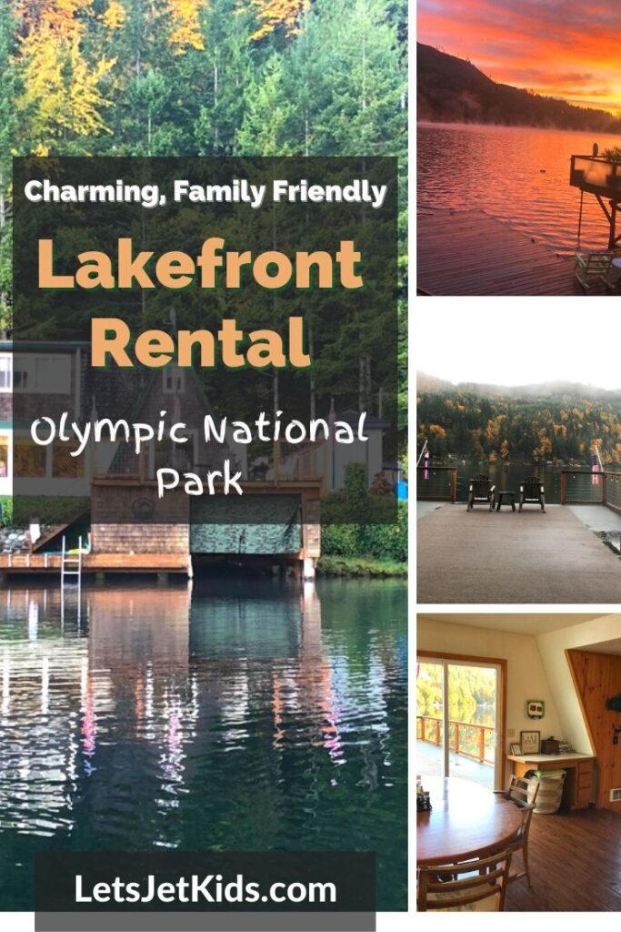 Lakefront rental at Olympic National Park pin