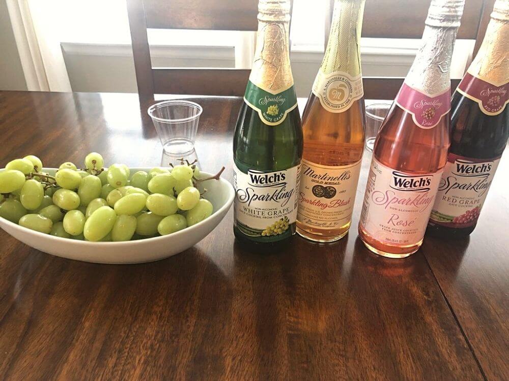 sparkling ciders for a pretend wine tasting for a Day in Italy