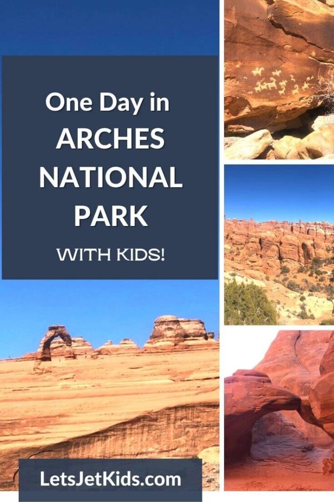 Arches National Park with kids Pin