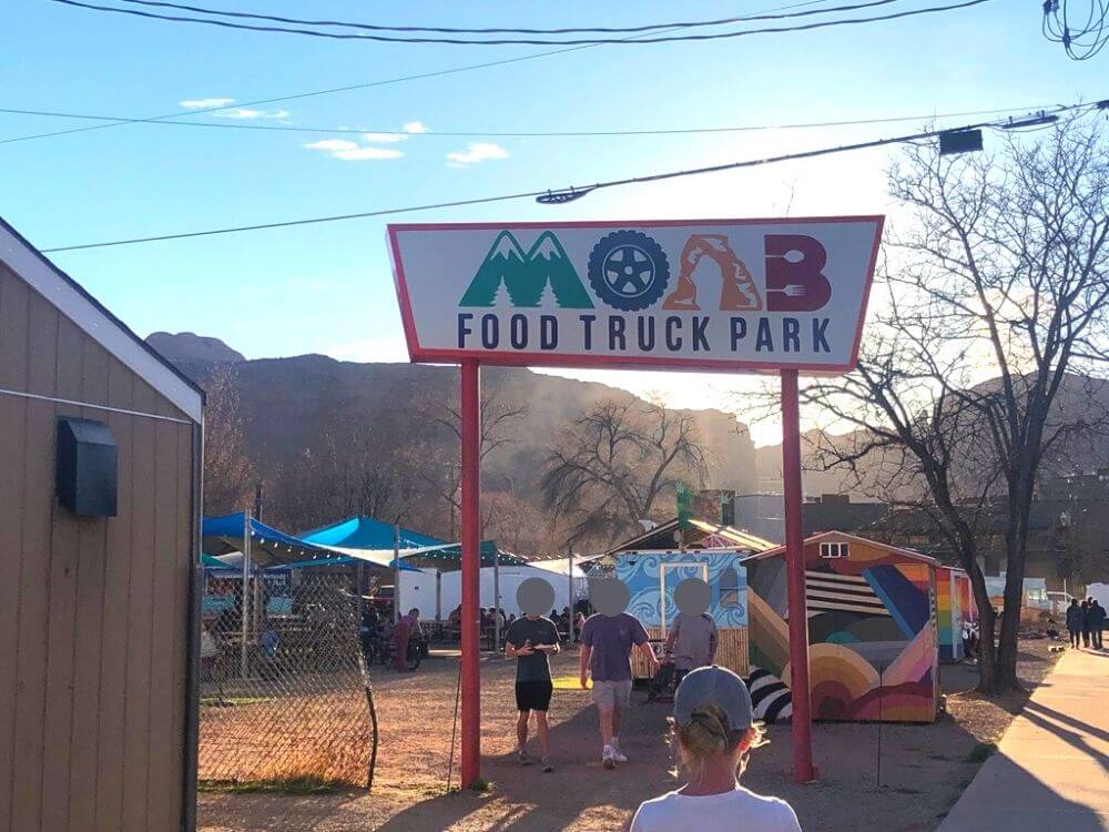 Moab Food Truck Park sign