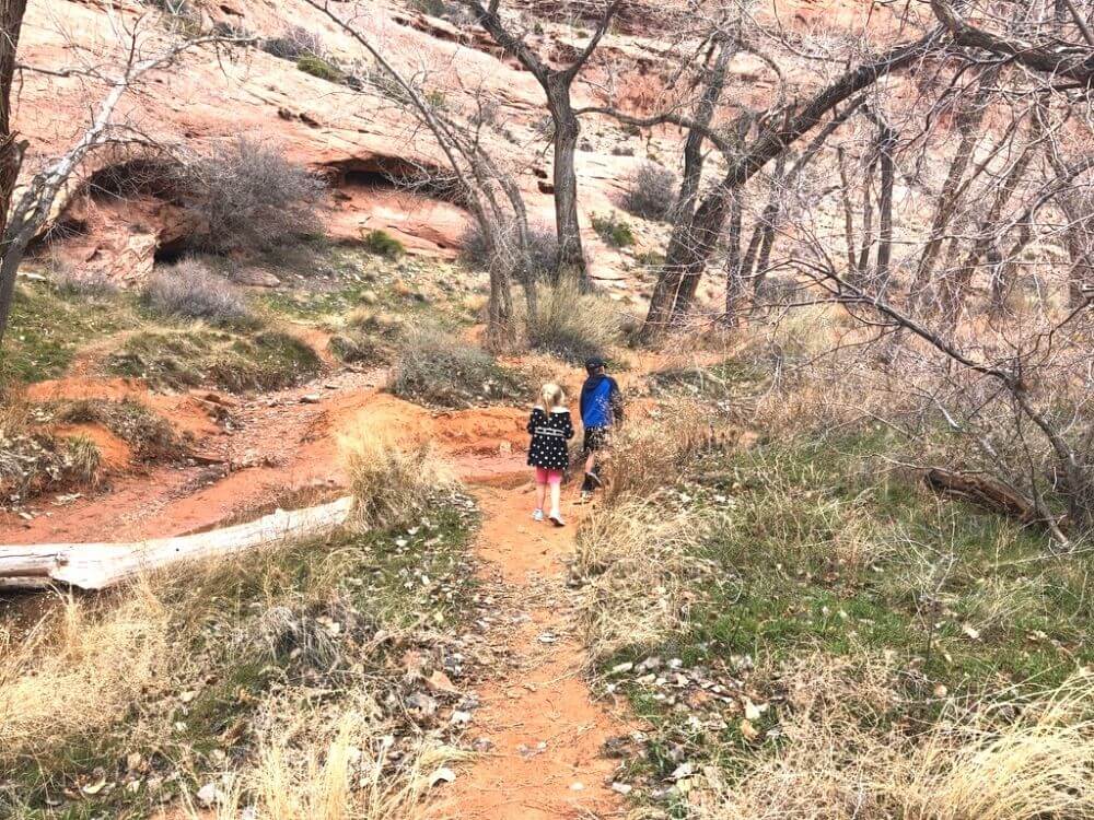 Moonflower Canyon in Moab with kids