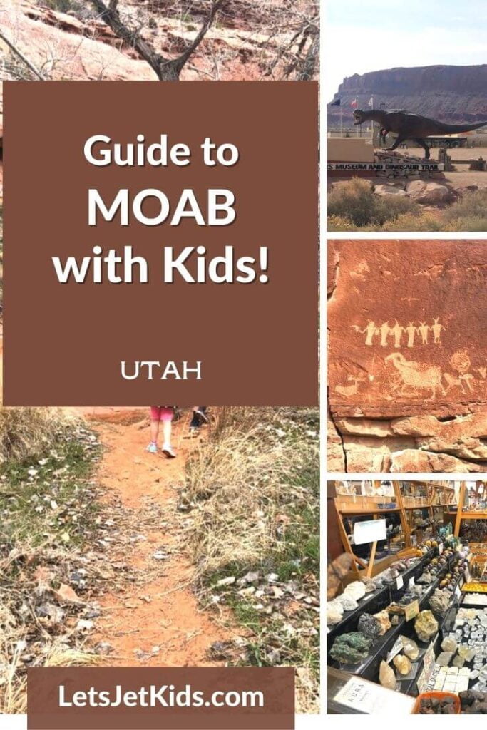things to do in moab with kids pin