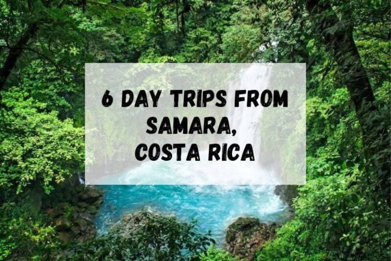 Day Trips from Samara feature image, turquoise blue waters below a waterfall