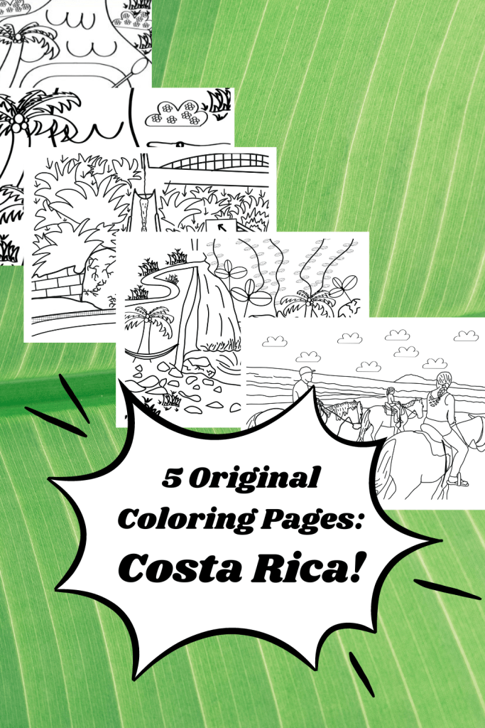 Fun and Unique Costa Rica Coloring Pages - 3 Packs