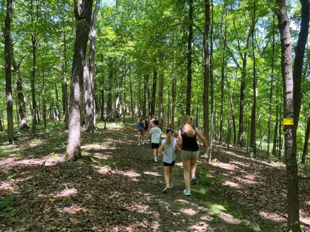 Hiking in Babler State Park in Wildwood, Missouri